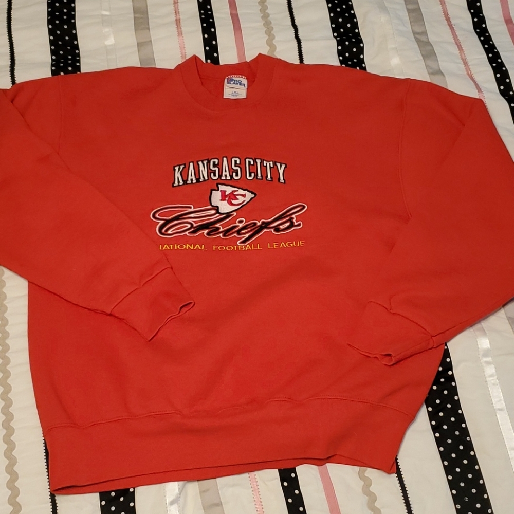 Vintage Embroidered KC Chiefs Swestshirt